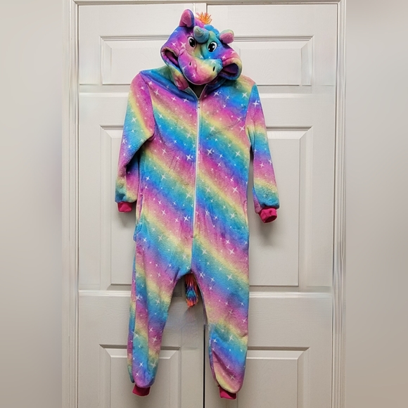 Rainbow Unicorn One Piece Pajama/Costume - Picture 3 of 10